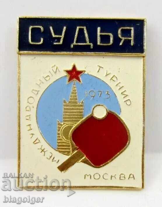 Licitație Ecuson de arbitru - Turneu de tenis de masă - Moscova - 1973
