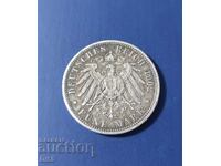 Monedă de argint Germania PRUSIA 5 mărci 1902 BZC