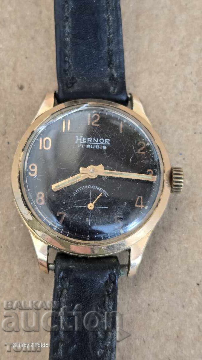 HERNOR SWISS MADE ΣΠΑΝΙΟ ΕΠΙΧΡΥΣΩΜΕΝΟ ΔΕΝ ΛΕΙΤΟΥΡΓΕΙ BZC !!! με τιμή 13.00 BGN | € 6.65