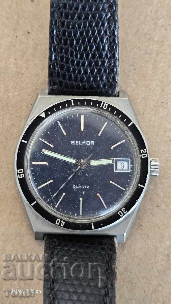 SELHOR QUARTZ SWISS MADE ΣΠΑΝΙΟ ΔΕΝ ΞΕΡΩ ΑΝ ΛΕΙΤΟΥΡΓΕΙ BZC!!!! με τιμή 7.16 BGN | € 3.66