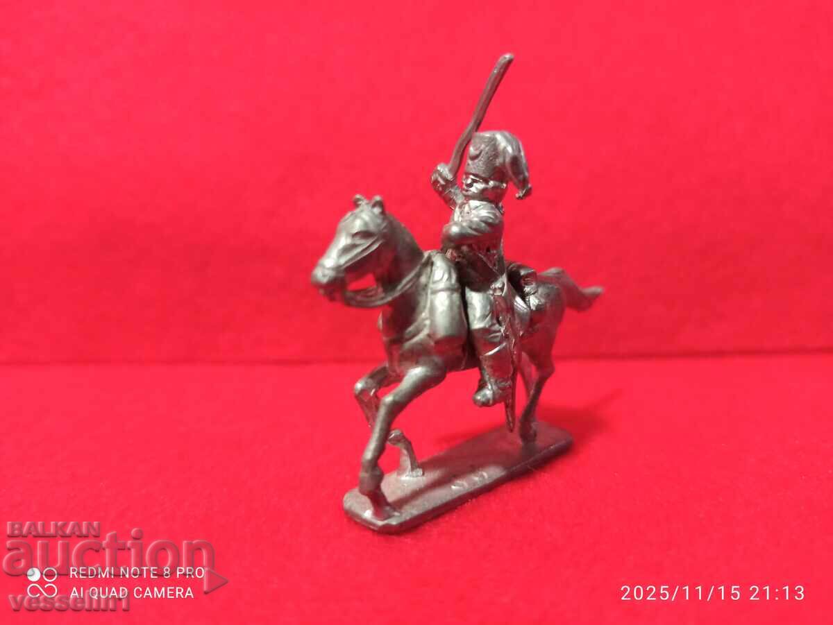 Old lead soldier from the 50s unpainted Kinder detailed with price 24.00 BGN | € 12.27