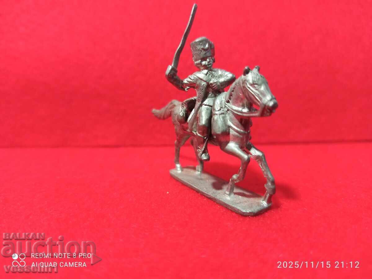 Soldat de plumb vechi din anii '50, necolorat, detaliat Kinder