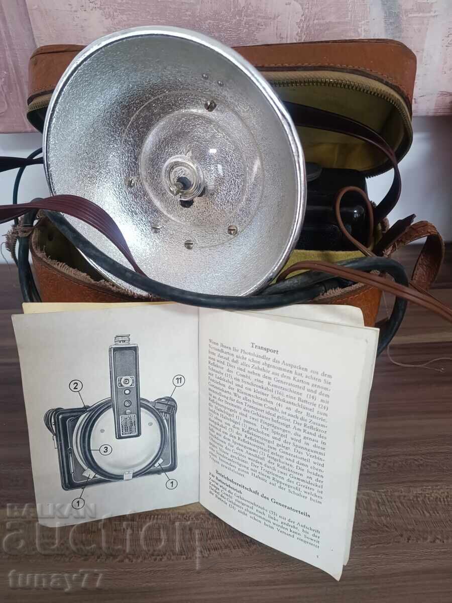 Vintage Flash Unit Photo Leather Bag - 5 Vintage Flash Unit Photo Leather Bag - 5