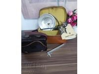 Vintage Flash Unit Photo Leather Bag