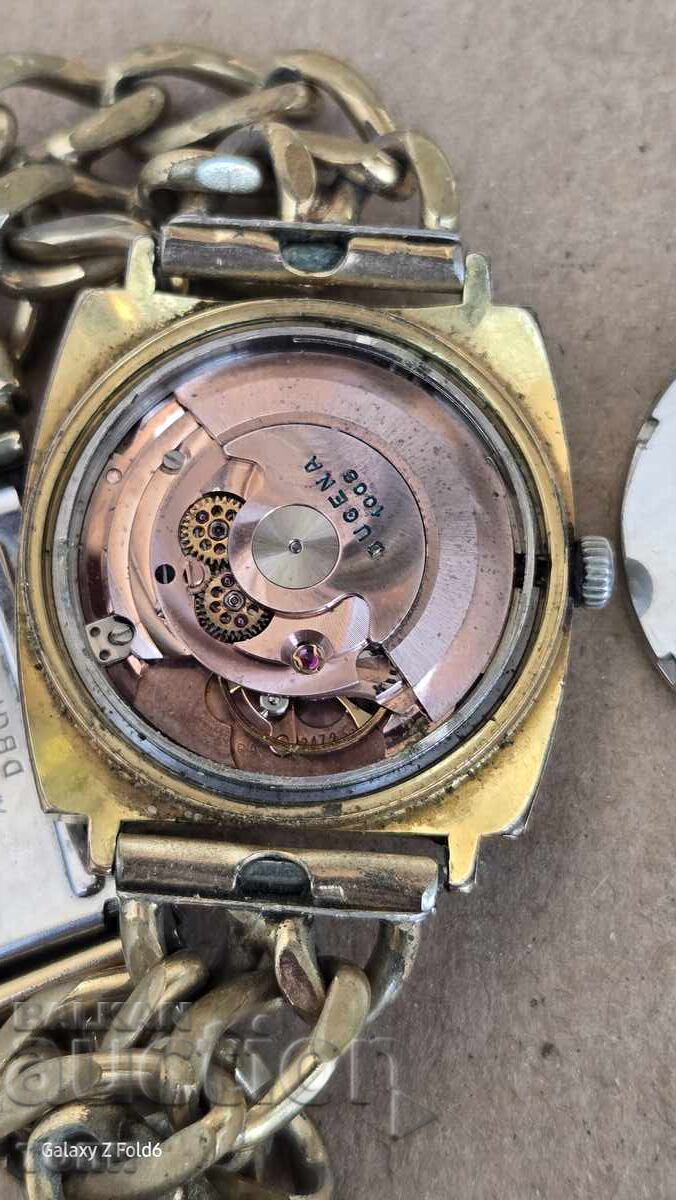 DUGENA AUTOMATIC SWISS MADE RARE GOLD PLATED DOESN'T WORK BZC !! - 5