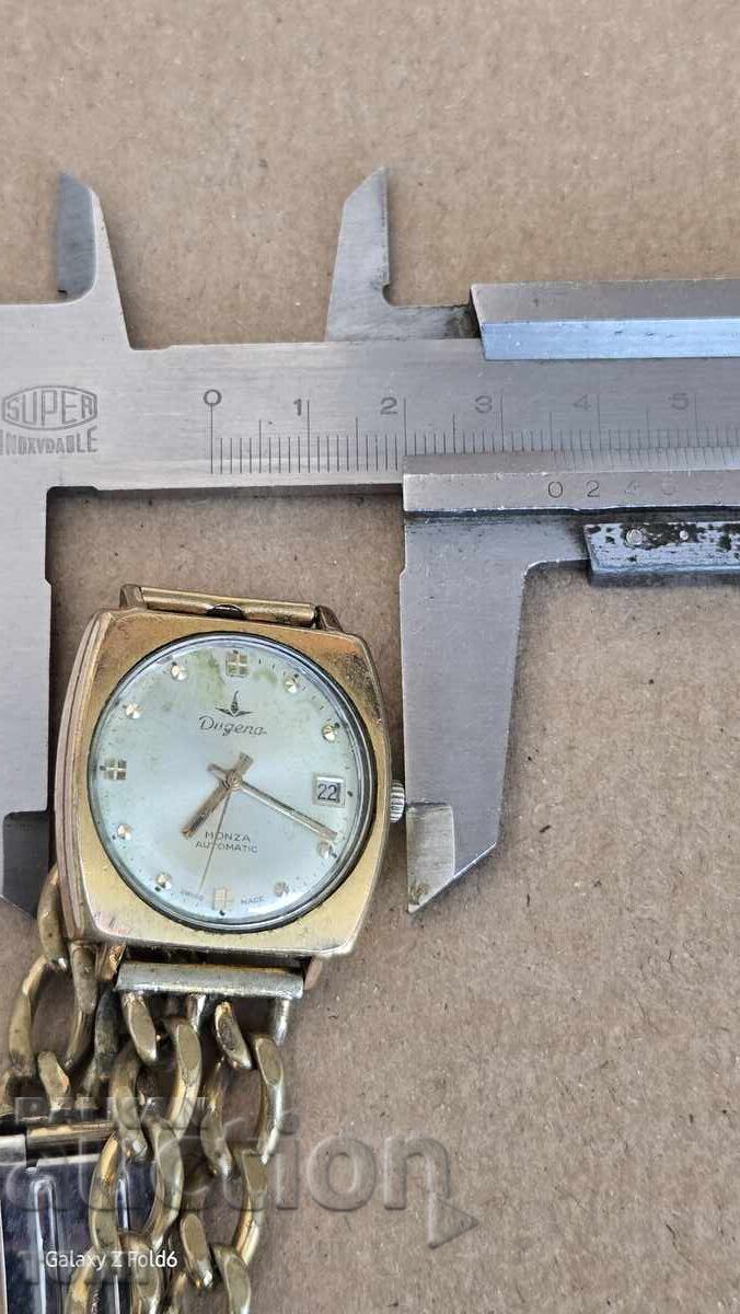 DUGENA AUTOMATIC SWISS MADE RARE GOLD PLATED DOESN'T WORK BZC !! - 7