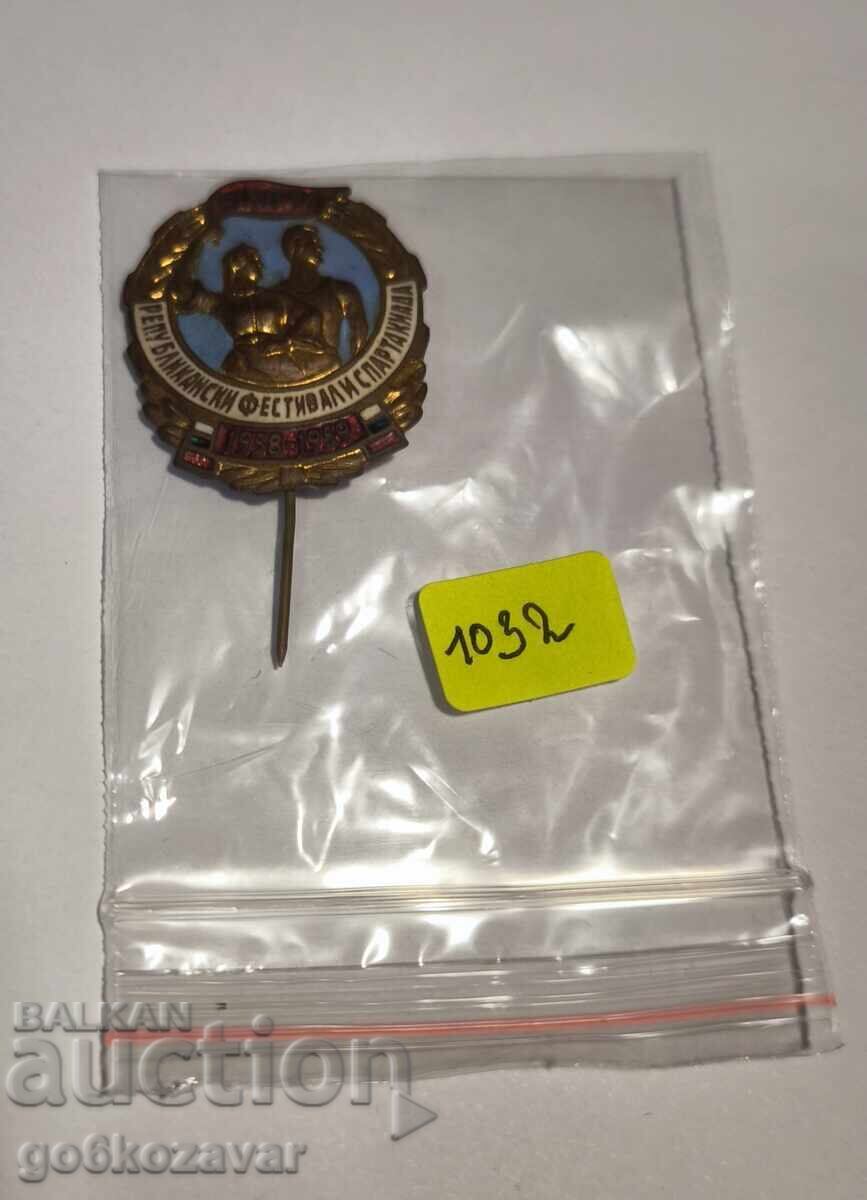 Auction  REPUBLICAN FESTIVAL AND SPARTAKYADA 1958-1959 ENAMELED RYA