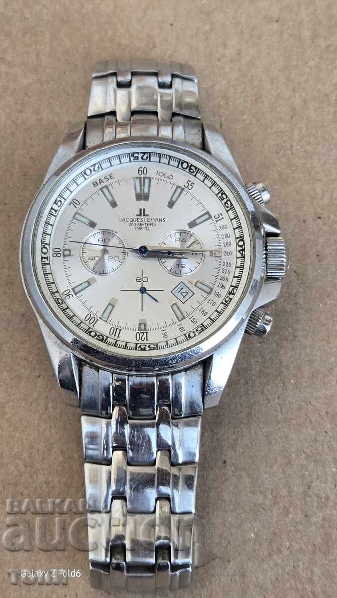JACQUES LEMANS CHRONOGRAPH QUARTZ ΣΠΑΝΙΟ ΛΕΙΤΟΥΡΓΕΙ ΧΩΡΙΣ ΕΓΓΥΗΣΗ