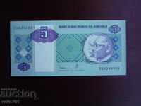 ANGOLA 5 KWANZA 1999 NOUĂ UNC