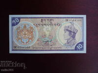 БУТАН 10 НГУЛТРУМ 1986  НОВА UNC