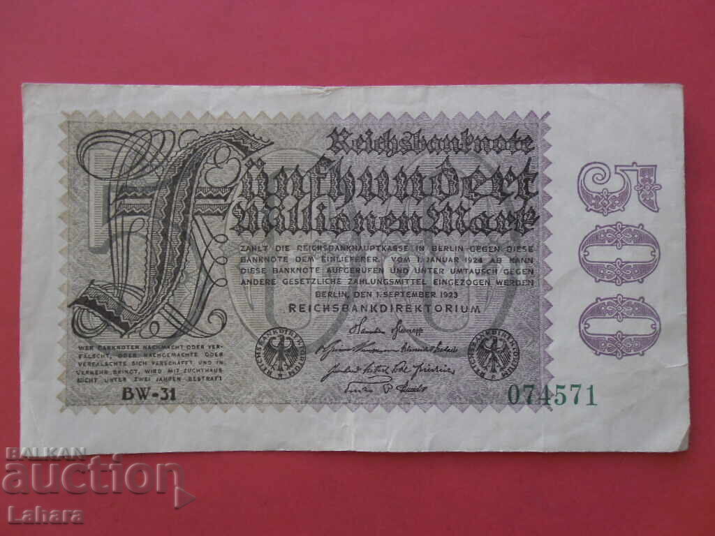 500 Marks 1923 Germany 500 Marks 1923 Germany
