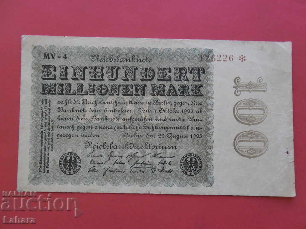 100 mărci 1923 Germania
