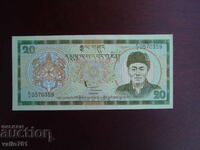 BHUTAN 20 NGULTRUM 2000 NEW UNC