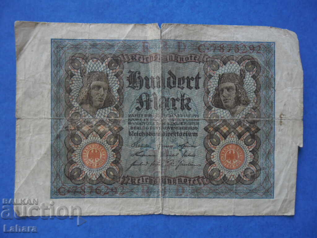 100 Mark 1920 Germany