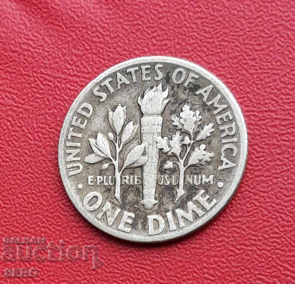 SUA - 1 dime / 10 cenți / 1947 - argint