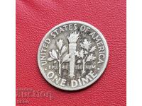 USA - 1 dime / 10 cents / 1947 - silver