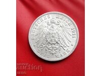 Germania-Württemberg-3 mărci 1911