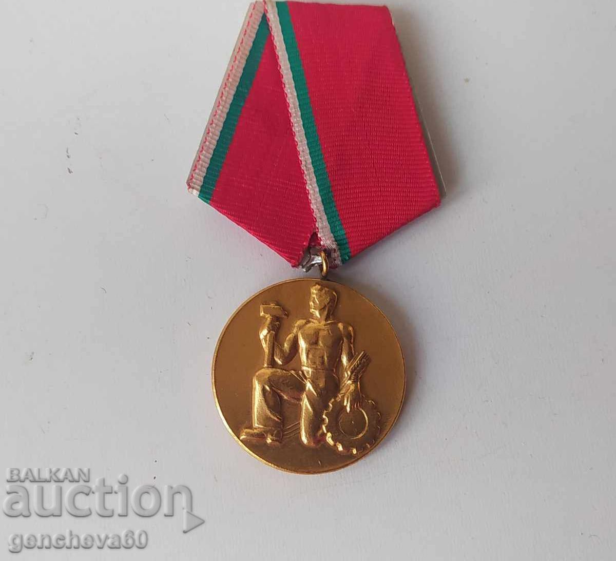 Medal, "People's Order of Labour" gold - 7