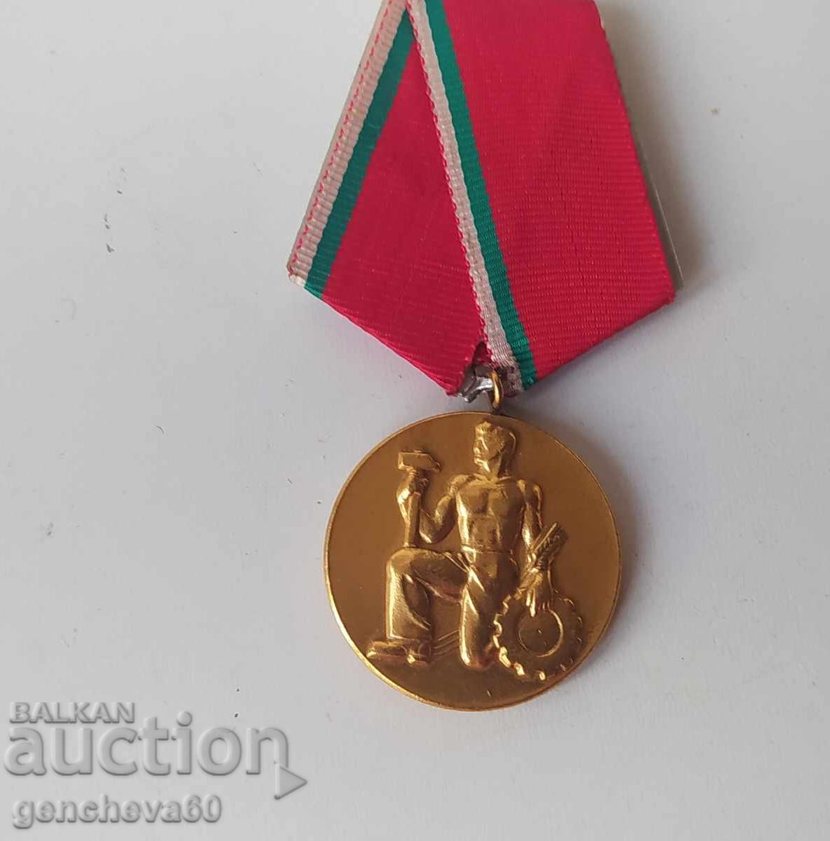 Medal, "People's Order of Labour" gold