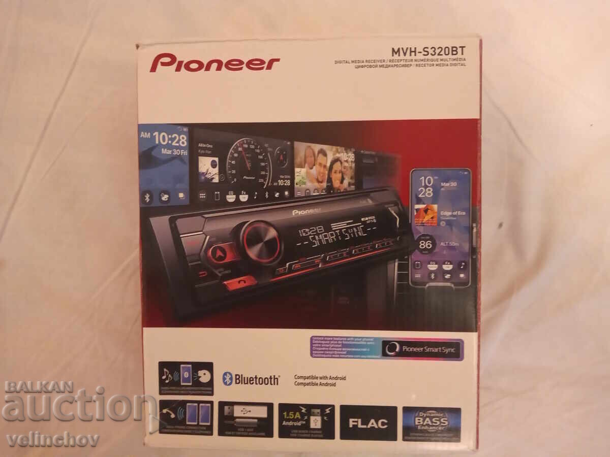 Car media receiver with Bluetooth PIONEER MVH - S320BT Car media receiver with Bluetooth PIONEER MVH - S320BT
