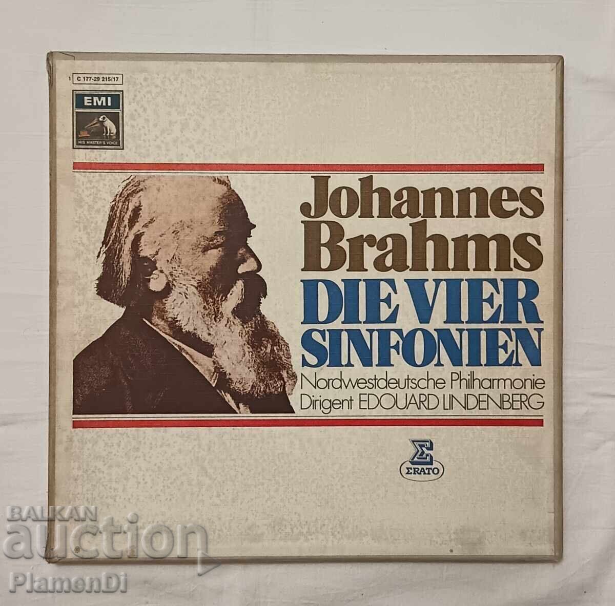 Gramophone records Johannes Brahms, set of 2 records