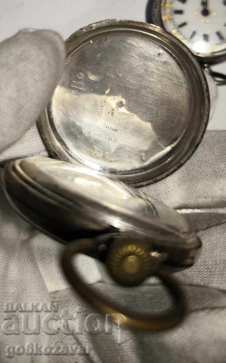 Παρτίδα Παλιά Ασημένια Ρολόγια Τσέπης ανταλλακτικά επισκευή ! - 6 Παρτίδα Παλιά Ασημένια Ρολόγια Τσέπης ανταλλακτικά επισκευή ! - 6