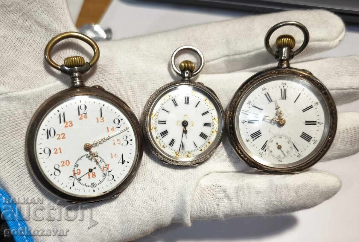 Παρτίδα Παλιά Ασημένια Ρολόγια Τσέπης ανταλλακτικά επισκευή ! Παρτίδα Παλιά Ασημένια Ρολόγια Τσέπης ανταλλακτικά επισκευή !