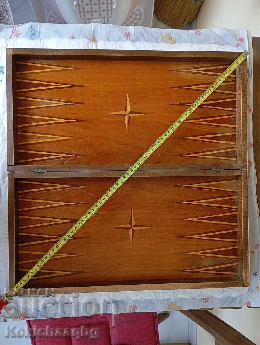 Old wooden chess box - 5