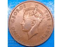 1 tsent 1950 Βρετανική Ονδούρα Γεώργιος VI χαλκός - σπάνιο