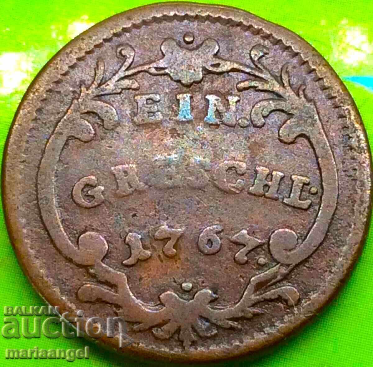 Delivery of 1 Groschen 1767 Austria for Bohemia Prague Maria Theresa - Rare Delivery of 1 Groschen 1767 Austria for Bohemia Prague Maria Theresa - Rare