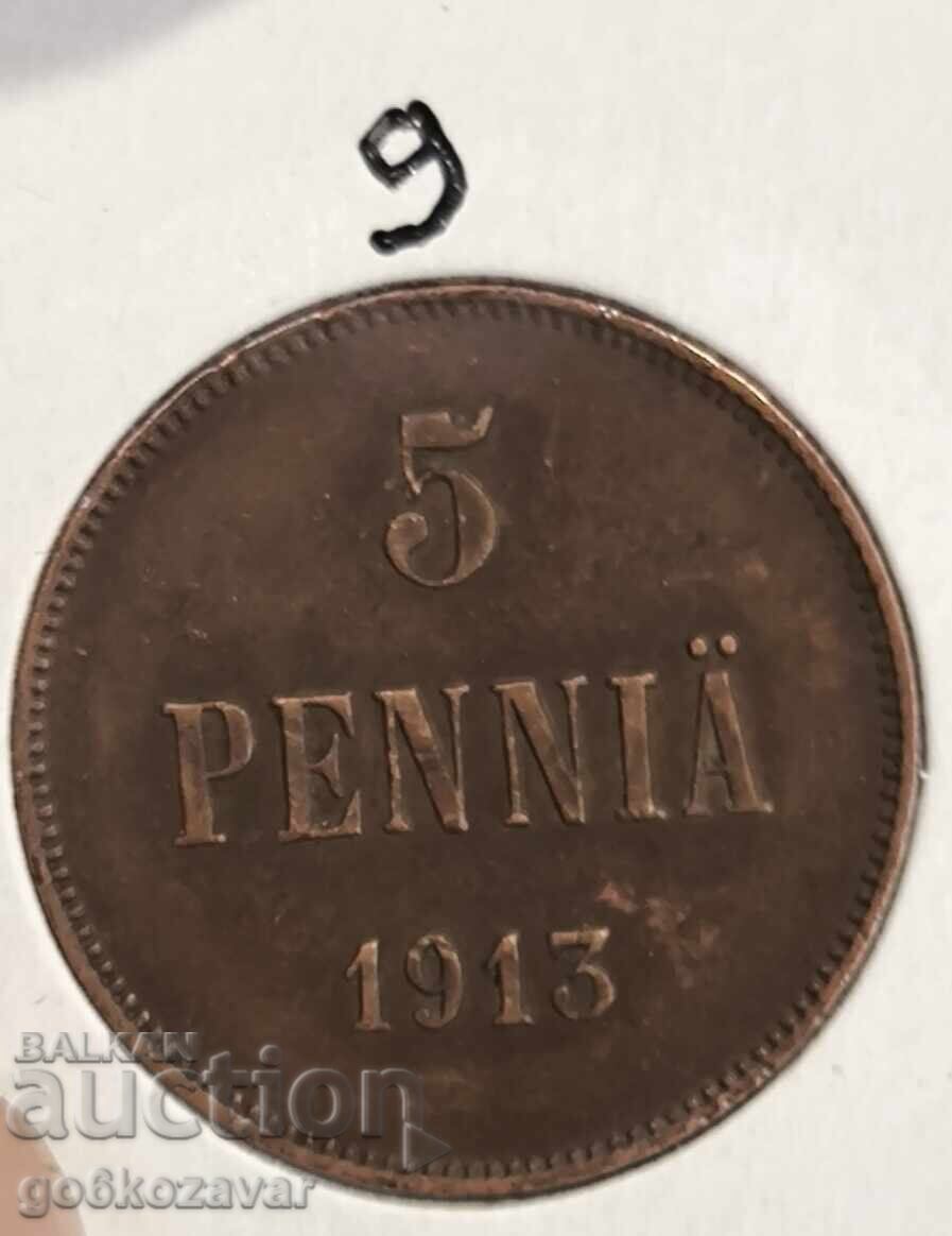 Ρωσία (για Φινλανδία) 1913 - 5 πέννι Ρωσία (για Φινλανδία) 1913 - 5 πέννι