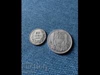 50 + 20 leva 1930-τα ασήμι