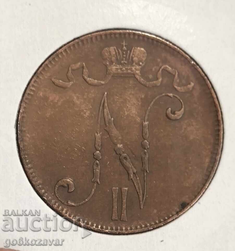 Rusia (pentru Finlanda) 1905 - 5 penni rară! cu preț 20.00 BGN | € 10.23 Rusia (pentru Finlanda) 1905 - 5 penni rară! cu preț 20.00 BGN | € 10.23