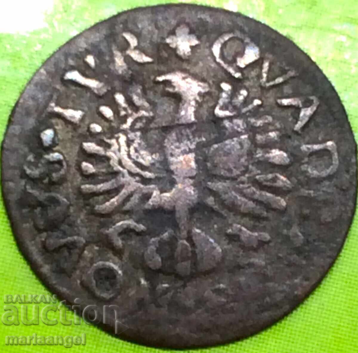 Austria 1 Vierer Ferdinand Karl 1632-1662 Hall Tyrol Silver RR - 6 Austria 1 Vierer Ferdinand Karl 1632-1662 Hall Tyrol Silver RR - 6