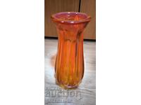 Vază mare Murano, Italia 1970. Portocaliu!