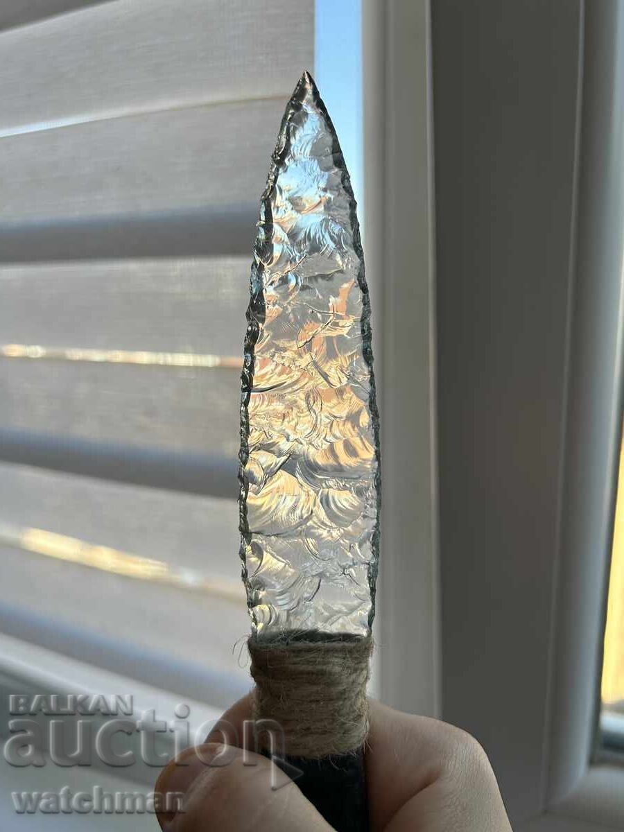 Γυάλινο μαχαίρι με λαβή από όνυχα #1 - 5 Γυάλινο μαχαίρι με λαβή από όνυχα #1 - 5