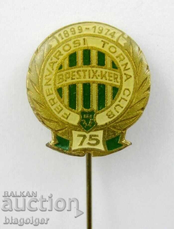 Licitație Fotbal - Insignă jubiliară - 75 de ani FC Ferencváros