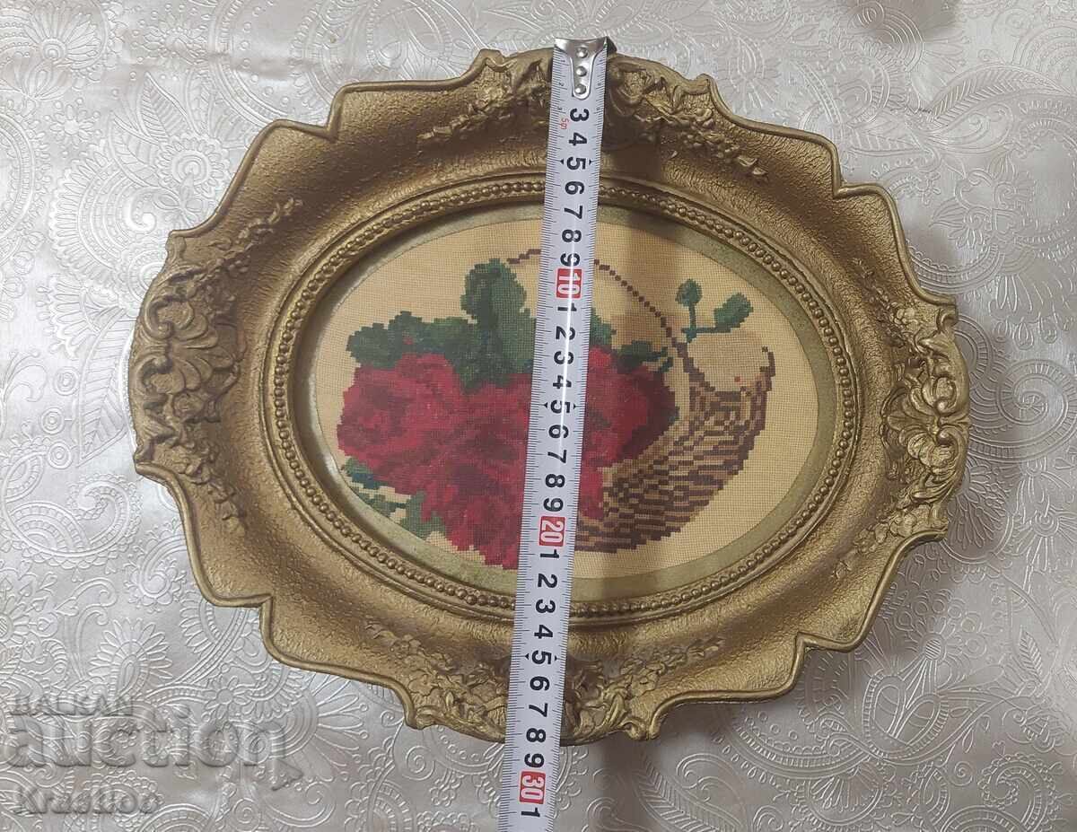 Delivery of Gobelin Basket with Roses