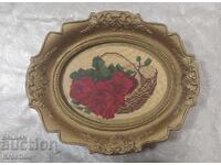 Goblen Coș cu trandafiri