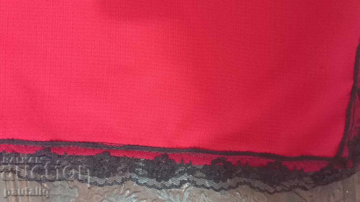 Delivery of RED WOVEN TOWEL HEADSCARF FOR KYUSTENDIL FOLK COSTUME