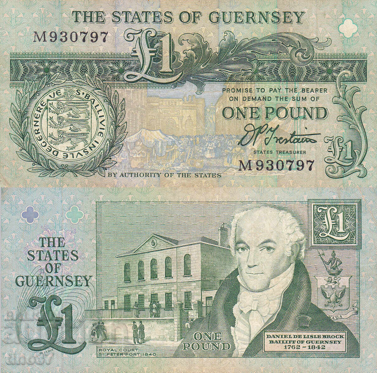 tino37- GUERNSEY - 1 ΛΙΡΑ - 1991 - VF