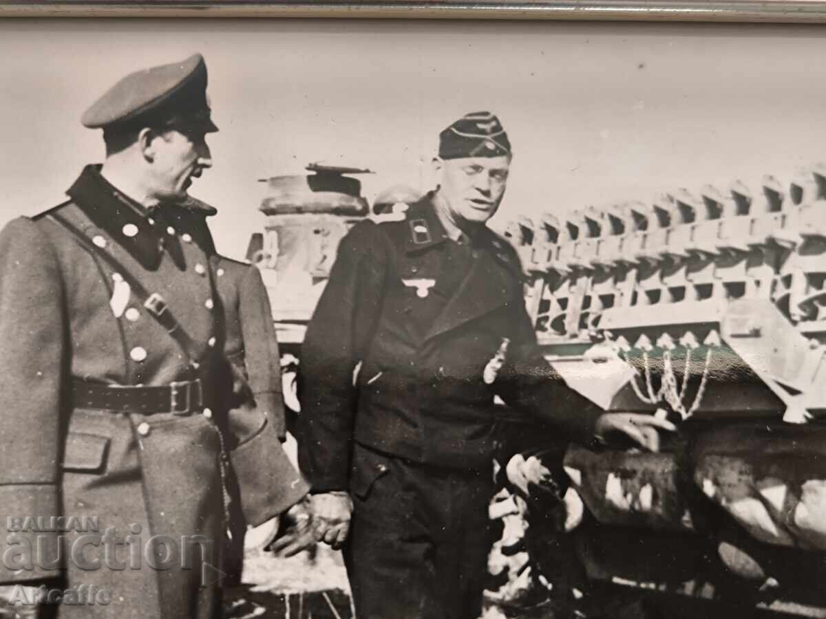 Аукцион Фотография-Цар Борис III, ВСВ танкова дивизия 1941г Аукцион Фотография-Цар Борис III, ВСВ танкова дивизия 1941г