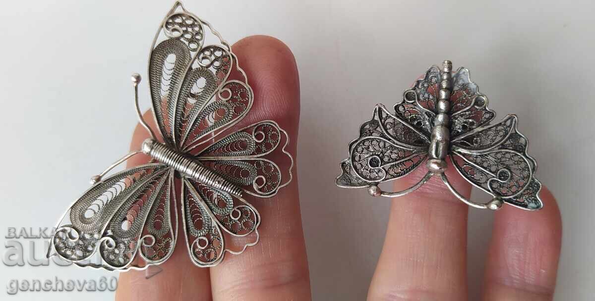 Unique antique silver filigree brooch and ring - 6 Unique antique silver filigree brooch and ring - 6