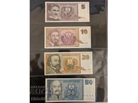Lot of Serbian banknotes