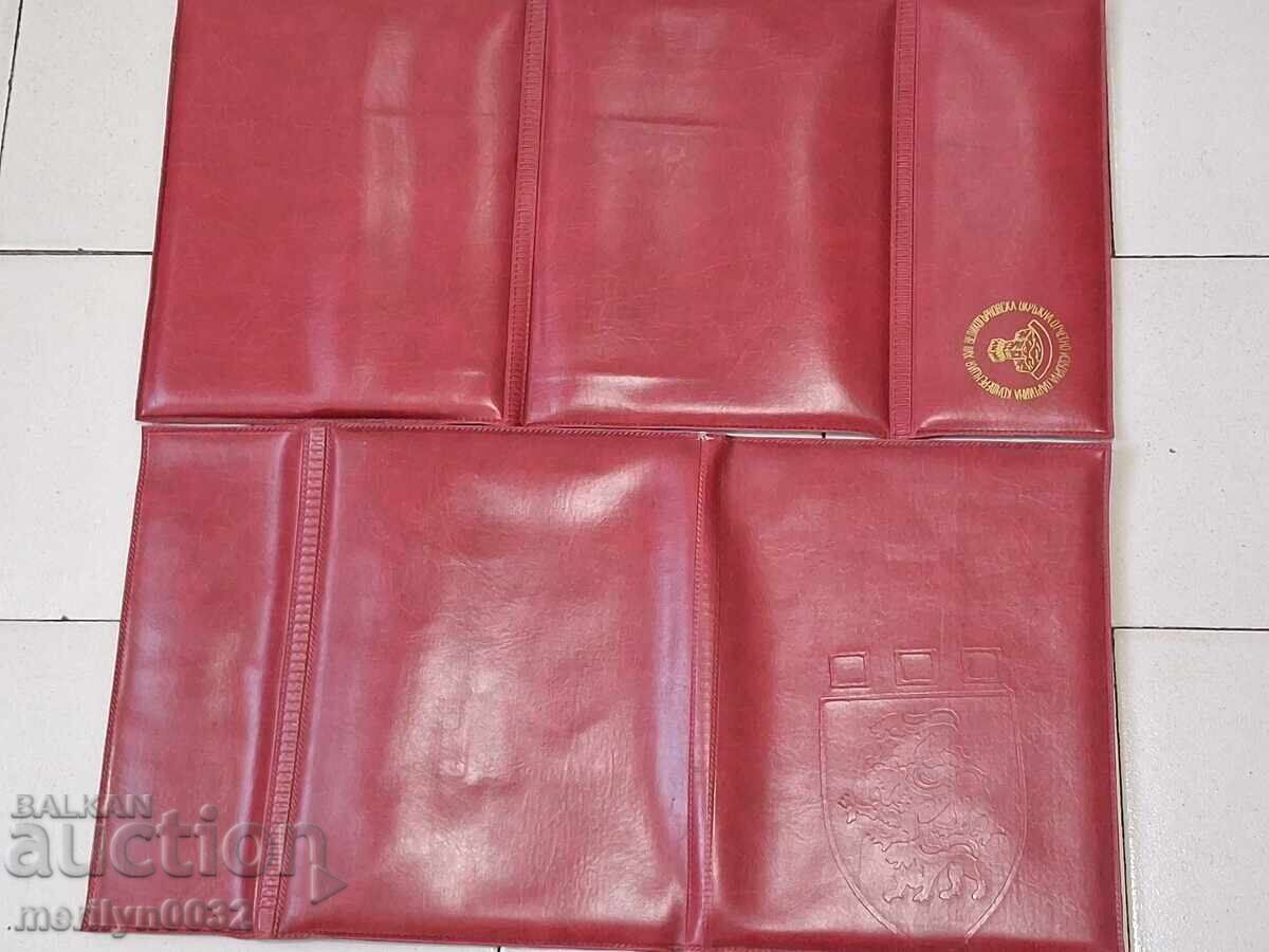 Παράδοση Παλιά πλαστικά ντοσιέ 2 τεμάχια Βελίκο Τάρνοβο ΛΔΒ ντοσιέ