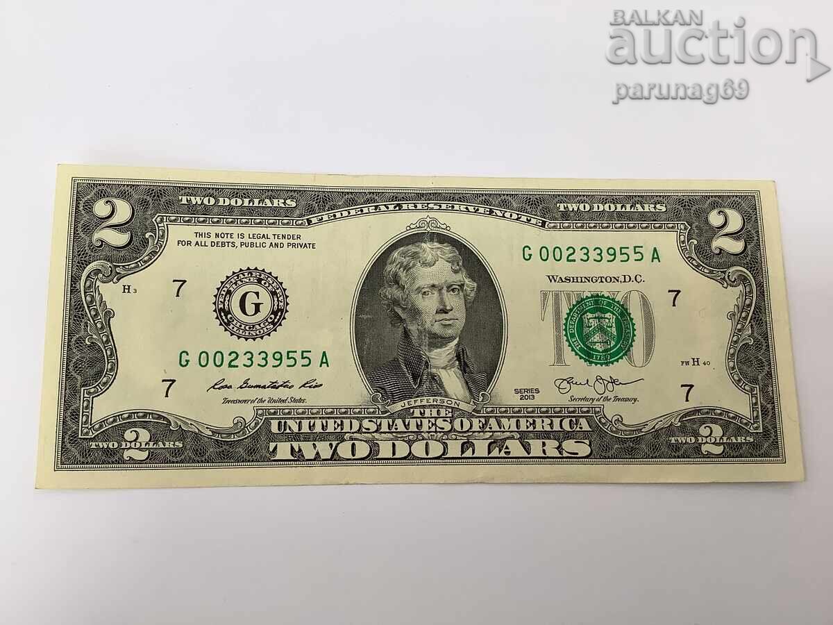 USA 2 Dollars 2013 Year USA 2 Dollars 2013 Year
