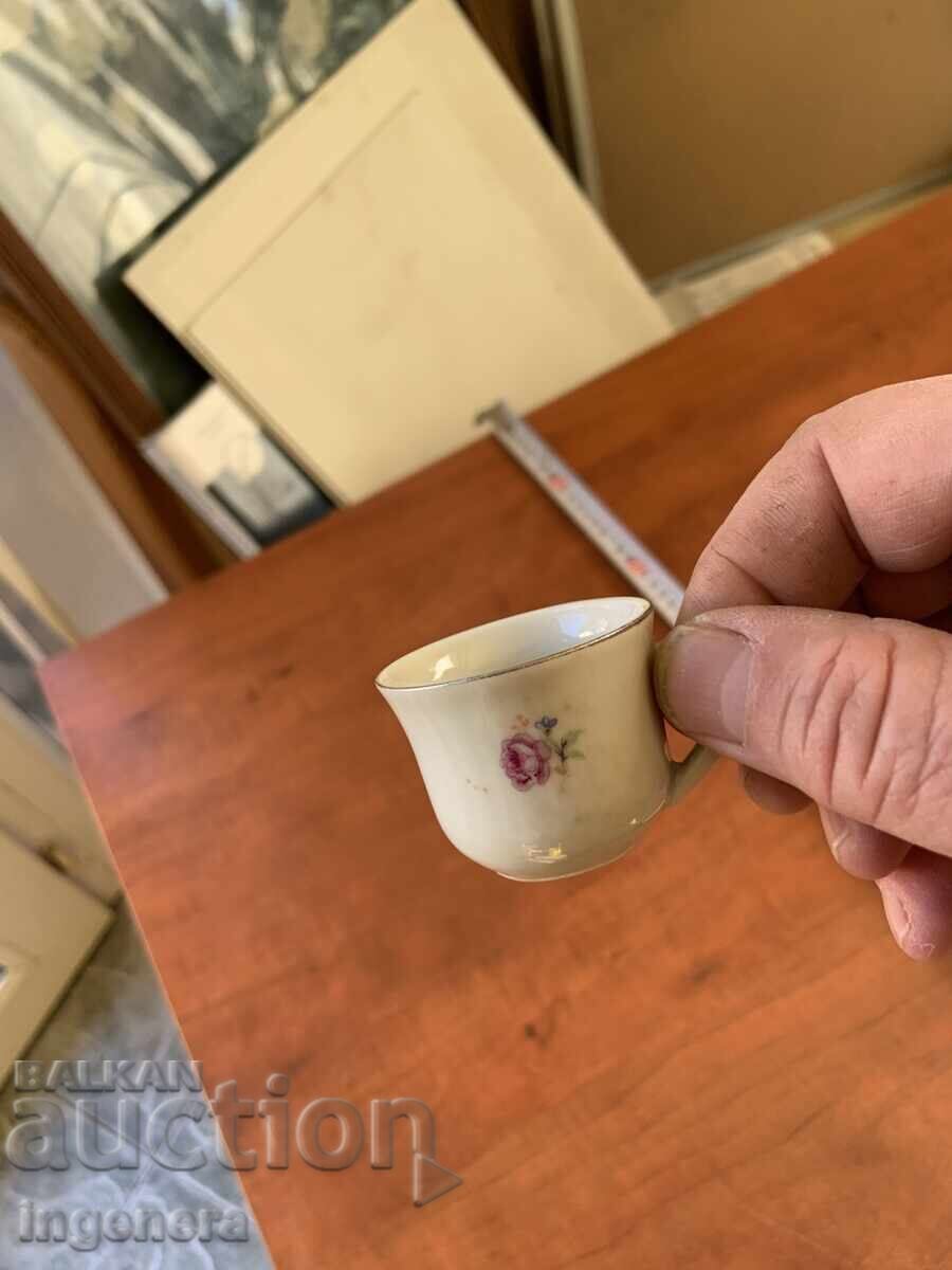 Κύπελλο φλιτζάνι πορσελάνης από Σοσιαλισμό - 25 ml Βουλγαρία μικρό φλιτζάνι με τιμή 6.00 BGN | € 3.07