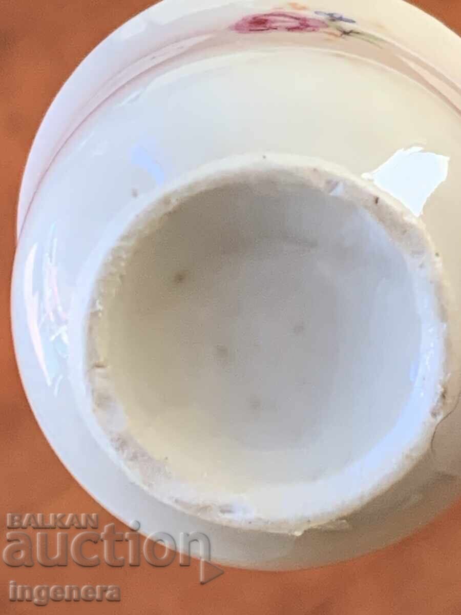 Κύπελλο φλιτζάνι πορσελάνης από Σοσιαλισμό - 25 ml Βουλγαρία μικρό φλιτζάνι - 6