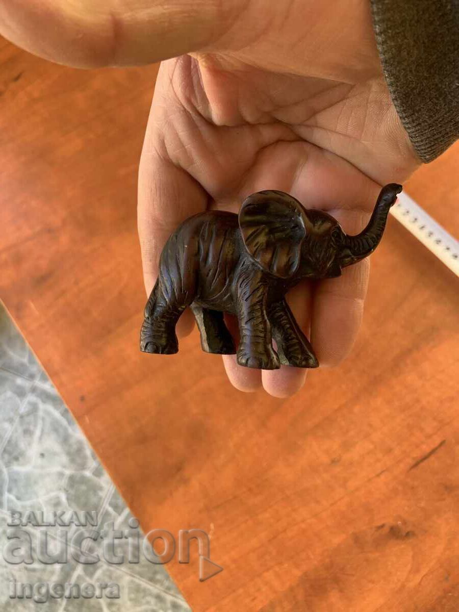 STATUETTE FIGURE SCULPTURE WOOD ELEPHANT ELEPHANT CALF EBONY with price 12.00 BGN | € 6.14