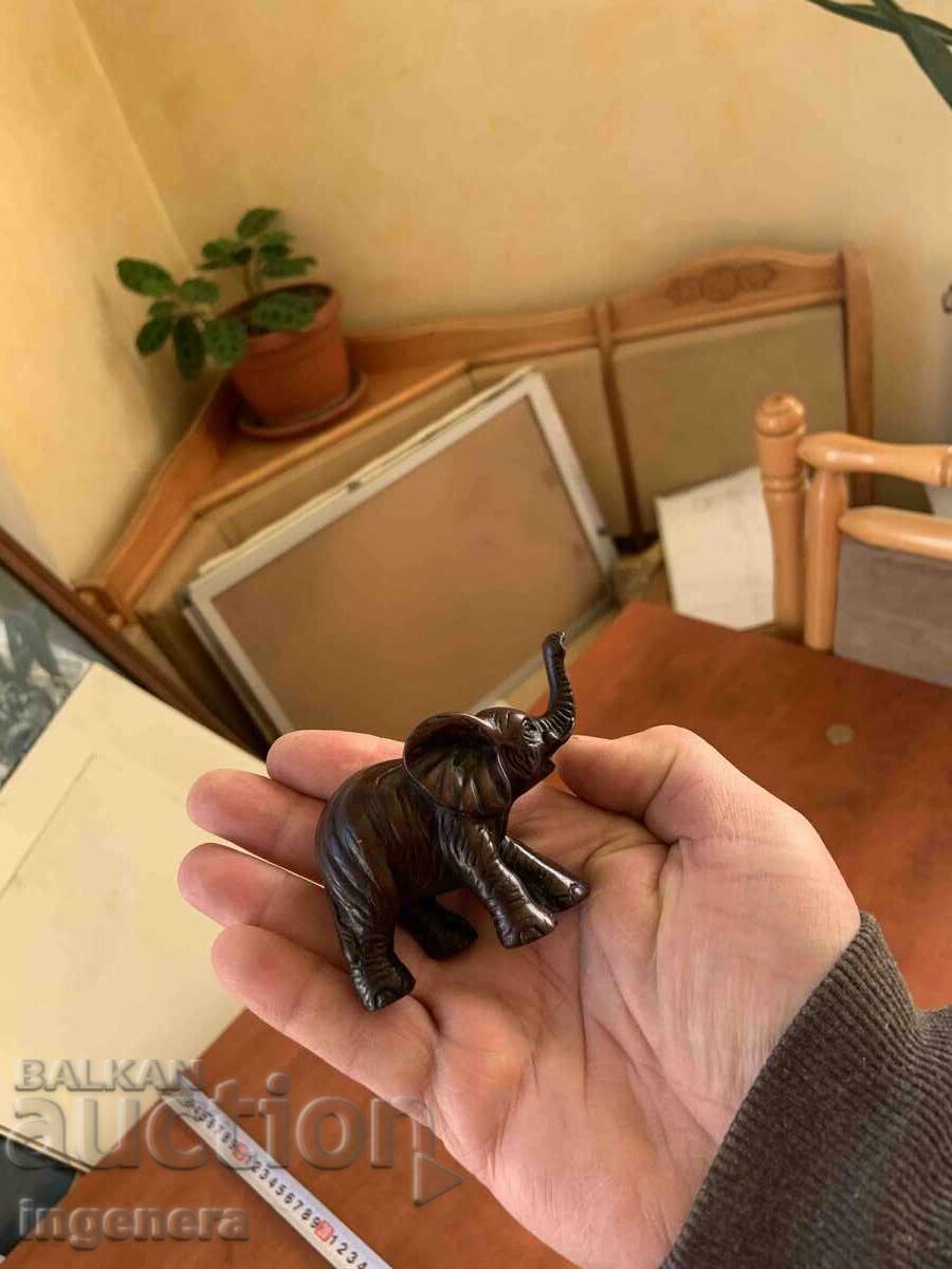 Delivery of STATUETTE FIGURE SCULPTURE WOOD ELEPHANT ELEPHANT CALF EBONY